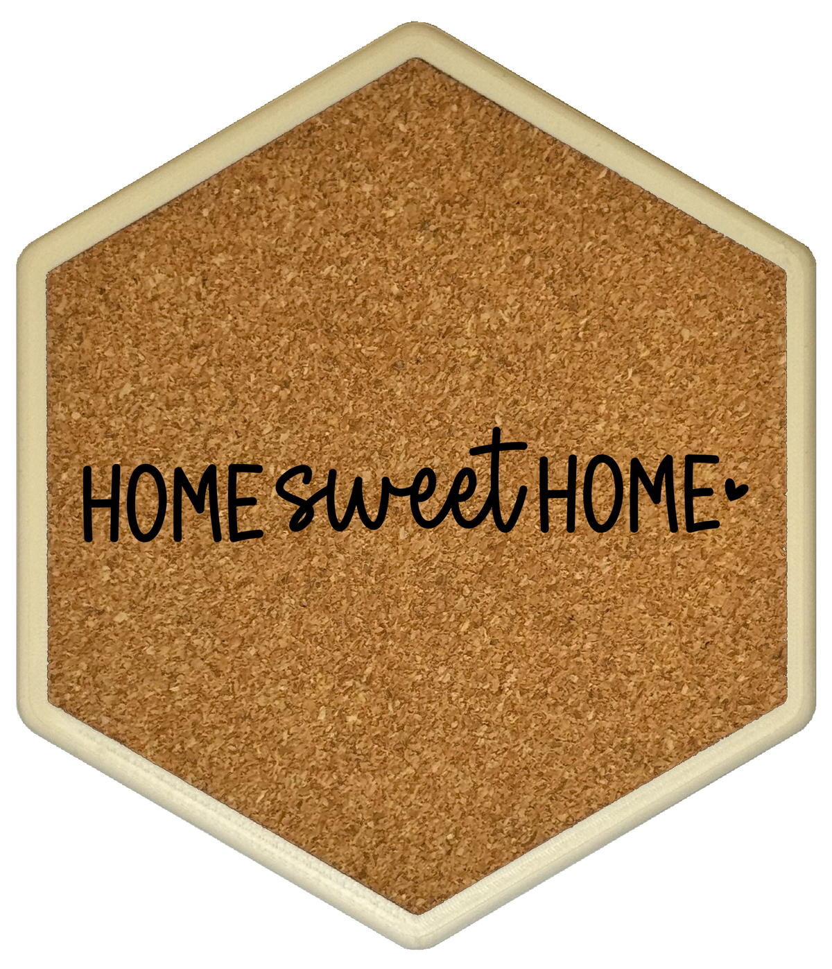 Kork Untersetzer mit Flaschenöffner und Motiv Home Sweet Home