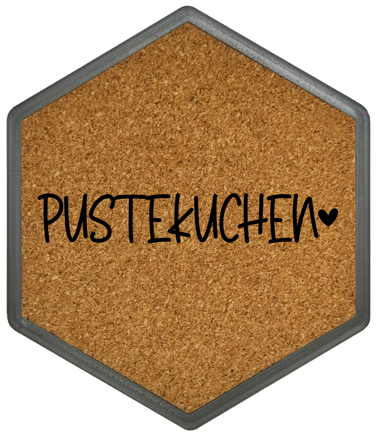 Kork Untersetzer mit Flaschenöffner und Motiv Pustekuchen
