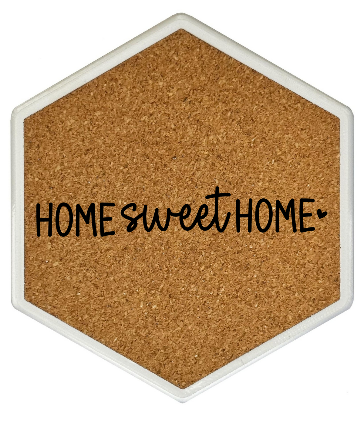 Kork Untersetzer mit Flaschenöffner und Motiv Home Sweet Home