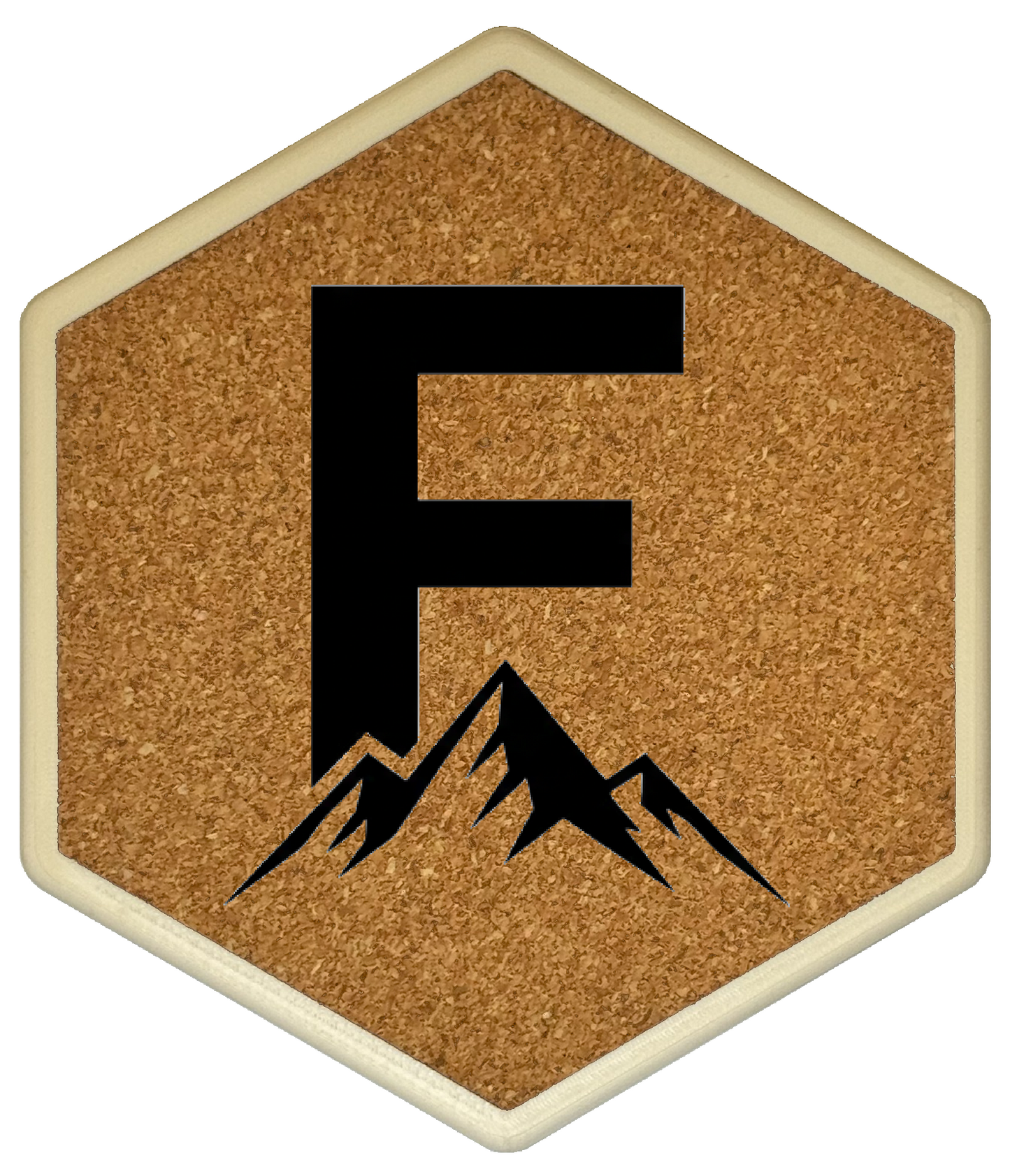 MOUNTAIN SPIRITS Untersetzer Hexagon (Slim) mit eigenen Inizialien