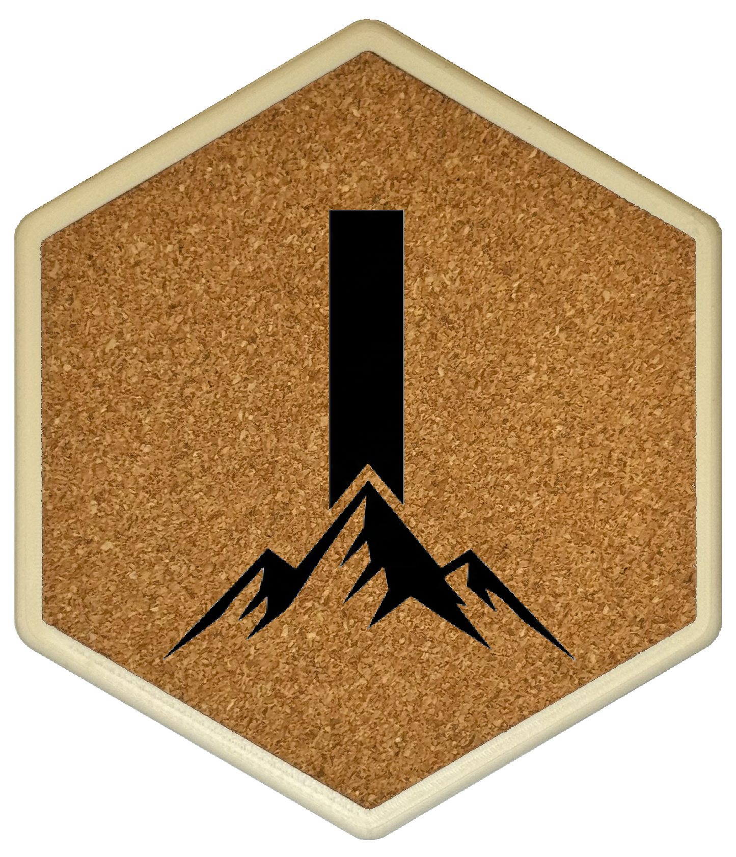 MOUNTAIN SPIRITS Untersetzer Hexagon (Slim) mit eigenen Inizialien