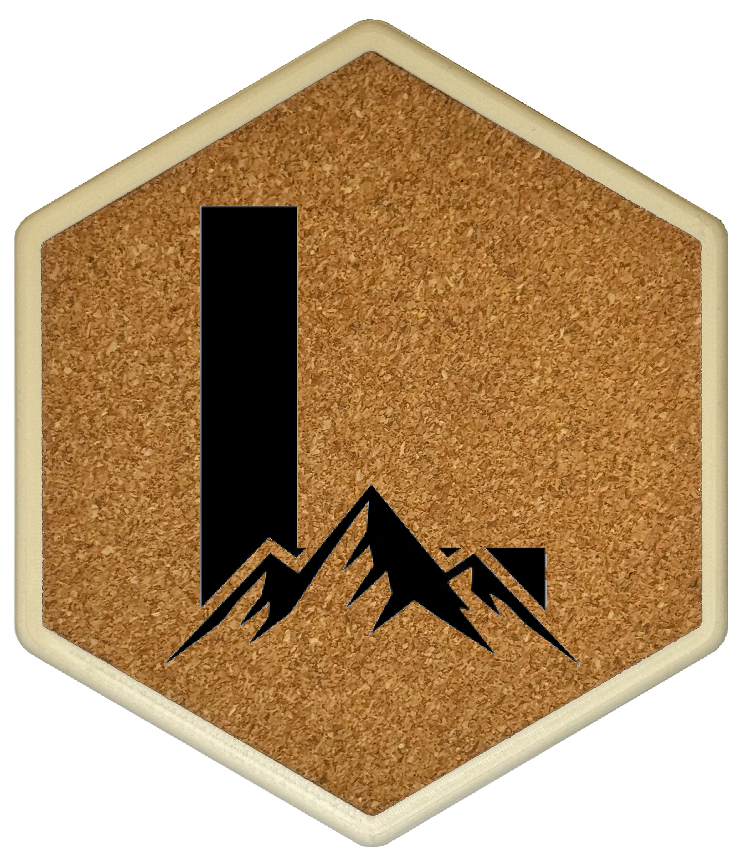 MOUNTAIN SPIRITS Untersetzer Hexagon (Slim) mit eigenen Inizialien