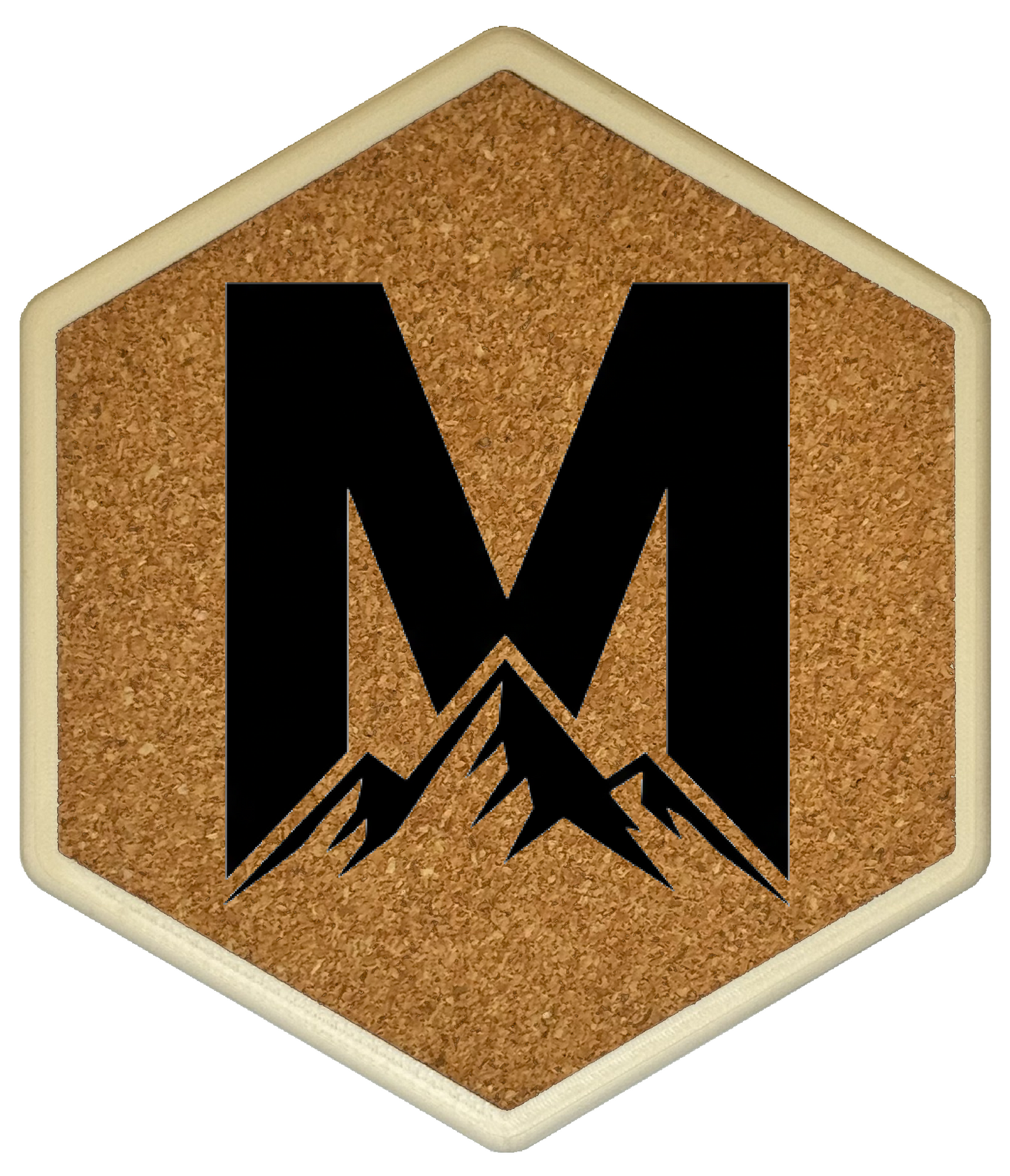 MOUNTAIN SPIRITS Untersetzer Hexagon (Slim) mit eigenen Inizialien