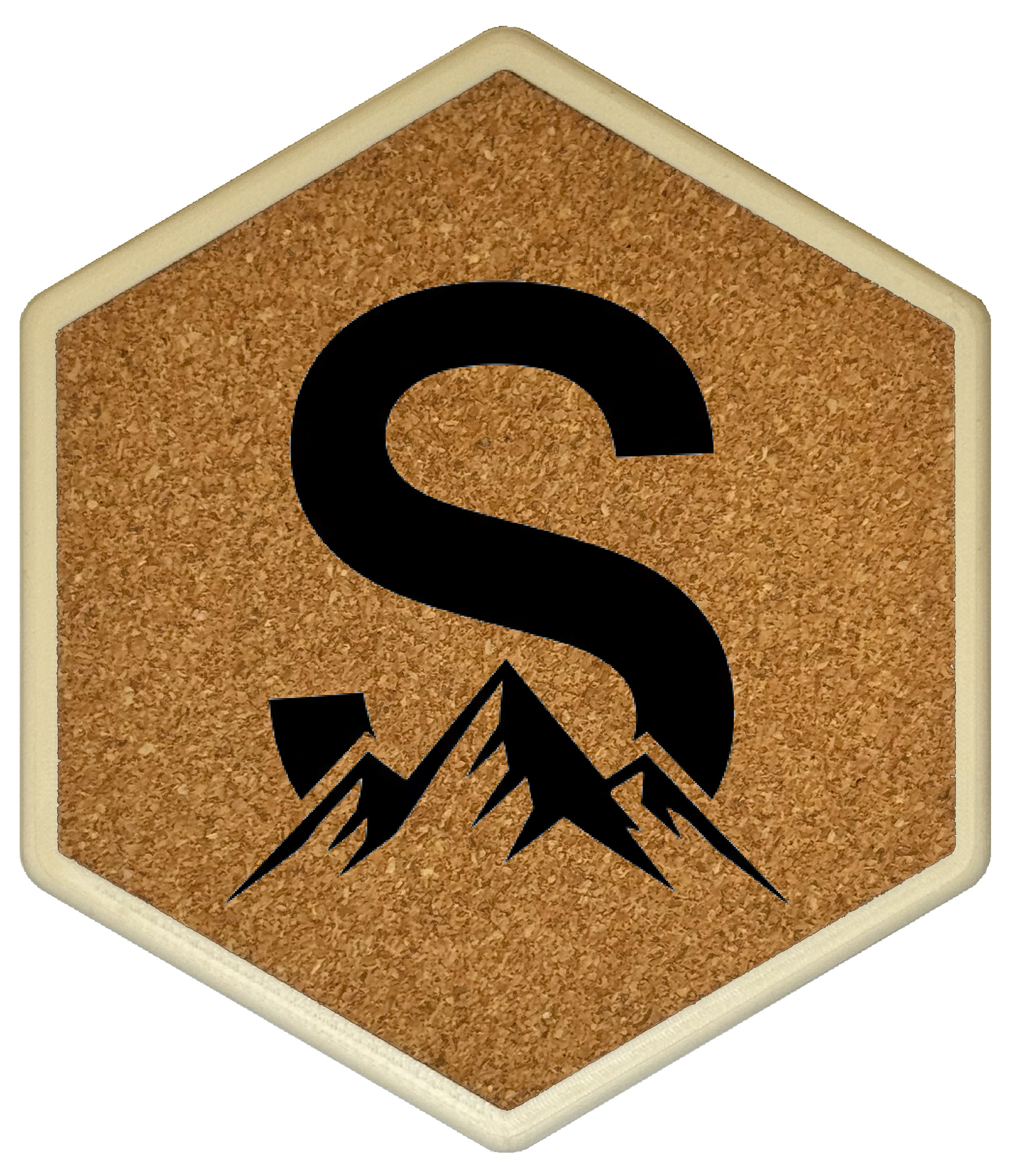 MOUNTAIN SPIRITS Untersetzer Hexagon (Slim) mit eigenen Inizialien