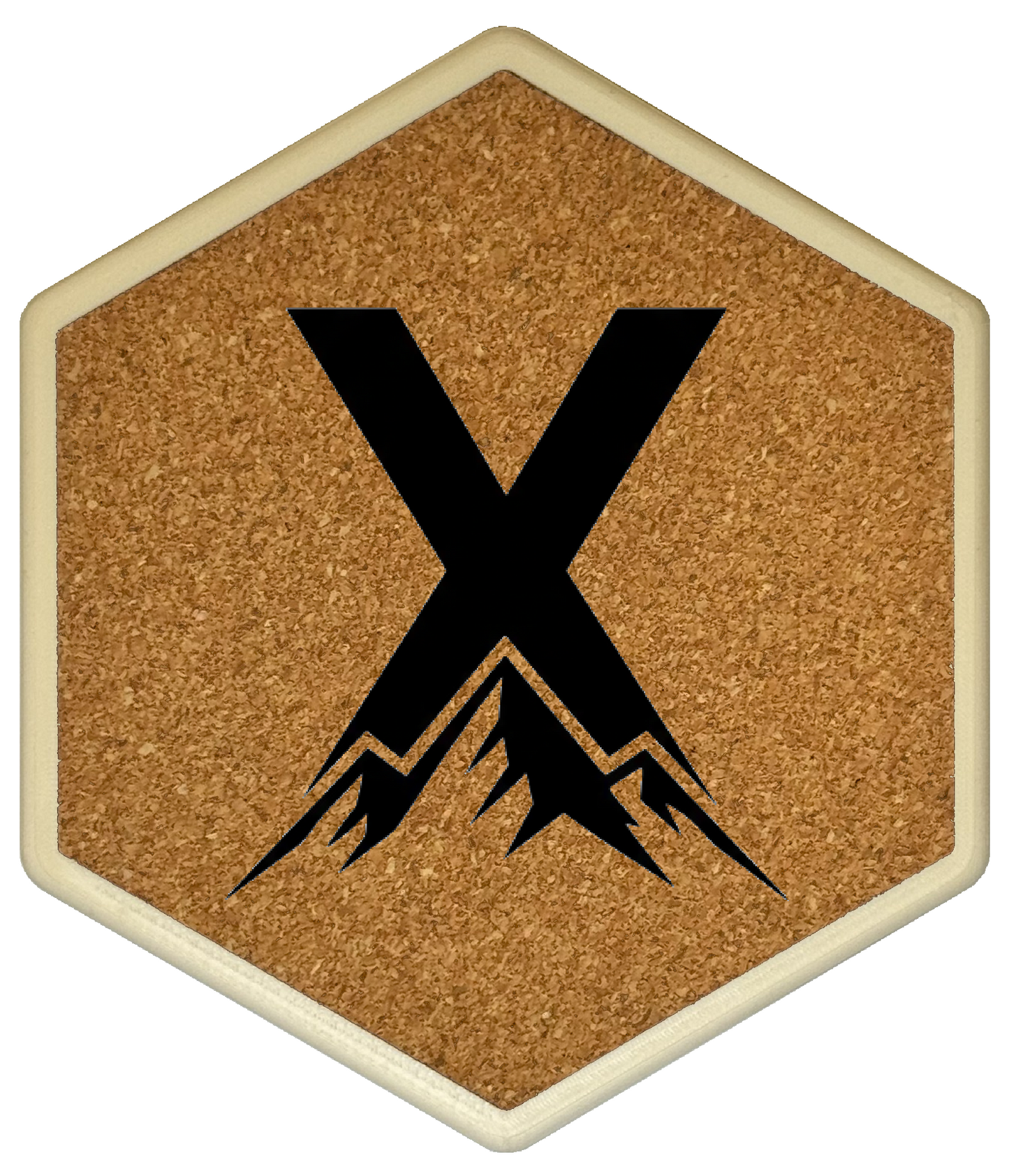 MOUNTAIN SPIRITS Untersetzer Hexagon (Slim) mit eigenen Inizialien