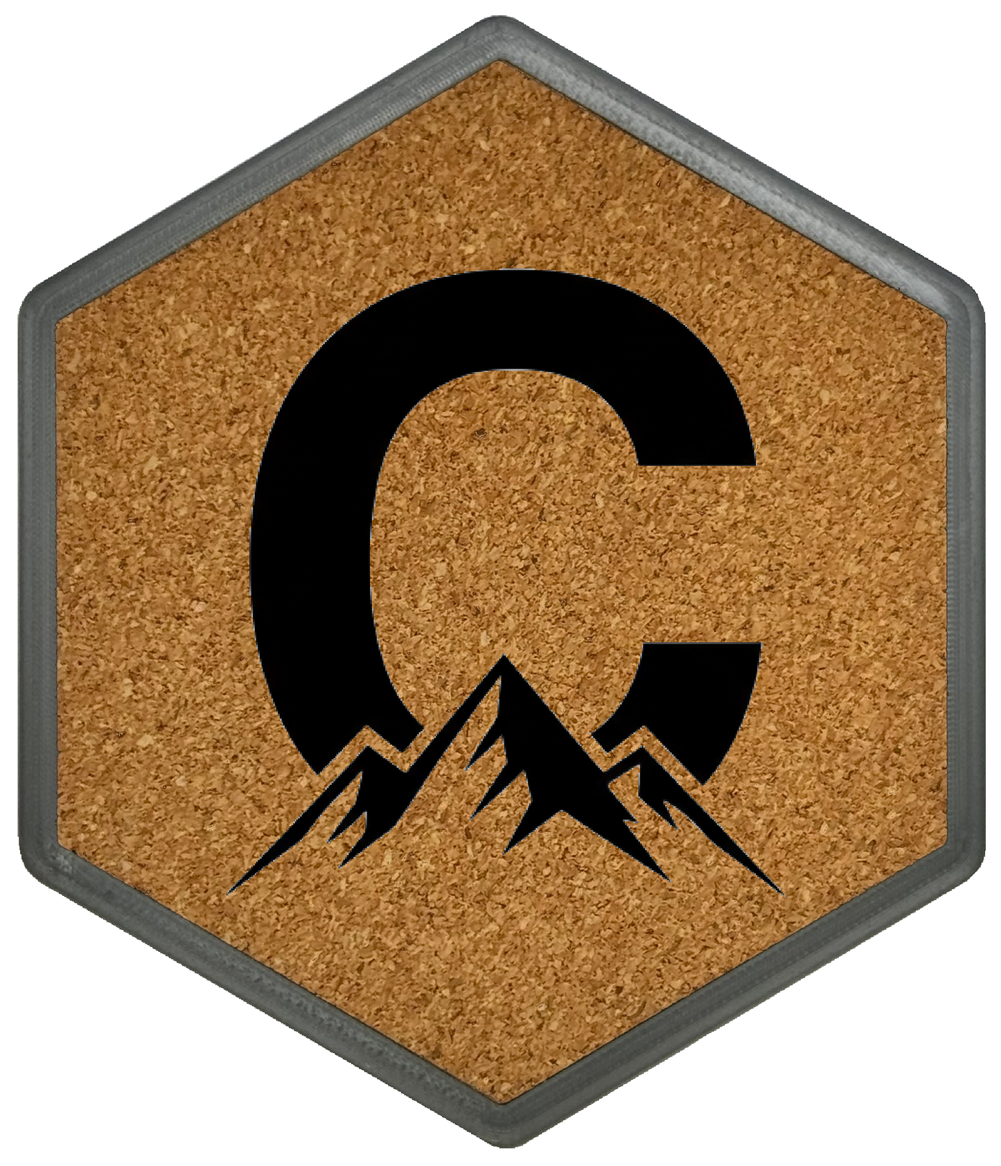 MOUNTAIN SPIRITS Untersetzer Hexagon (Slim) mit eigenen Inizialien
