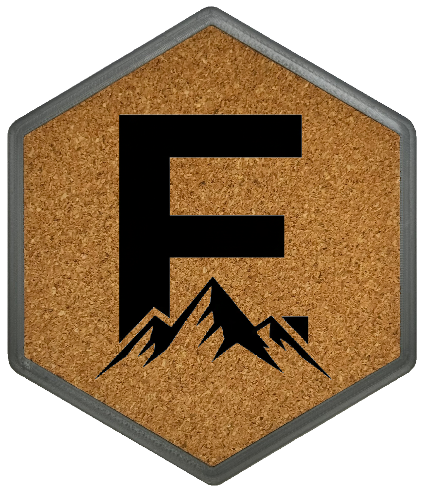 MOUNTAIN SPIRITS Untersetzer Hexagon (Slim) mit eigenen Inizialien