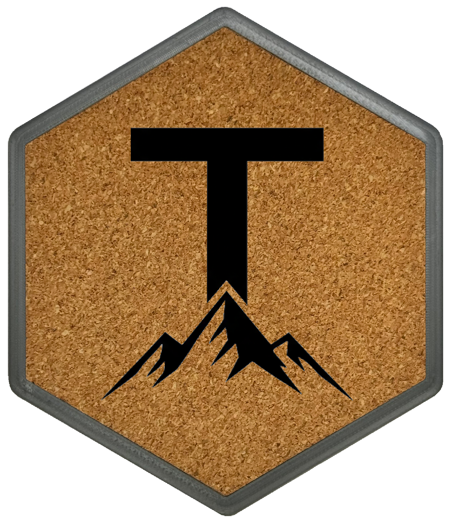 MOUNTAIN SPIRITS Untersetzer Hexagon (Slim) mit eigenen Inizialien