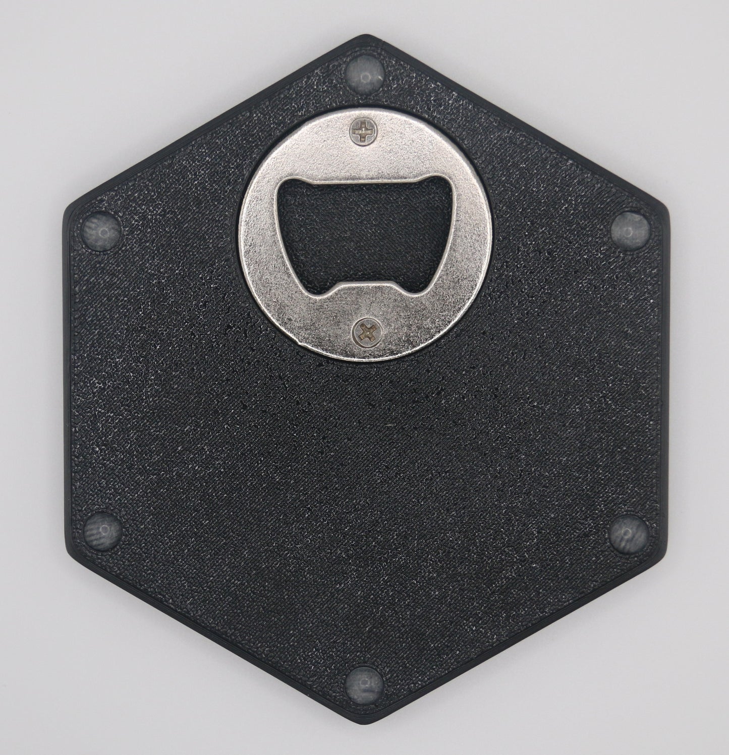 Ahoi! – Hexagon Getränkeuntersetzer mit Kork und Flaschenöffner