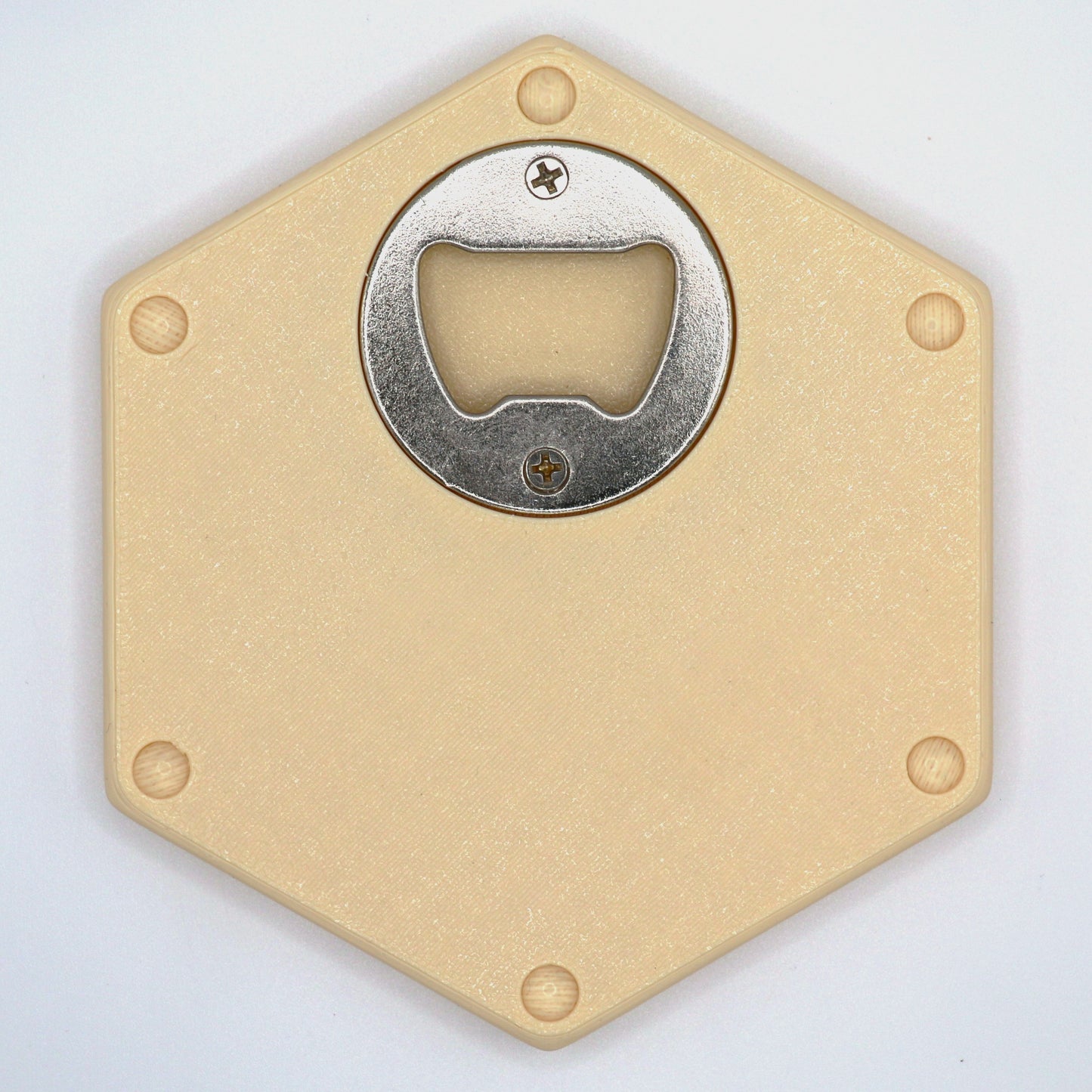 Ahoi! – Hexagon Getränkeuntersetzer mit Kork und Flaschenöffner