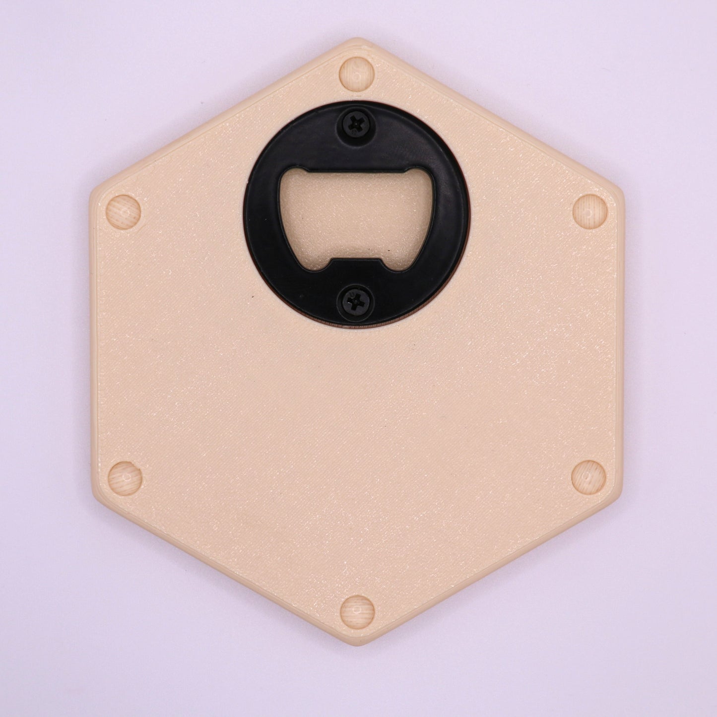 Ahoi! – Hexagon Getränkeuntersetzer mit Kork und Flaschenöffner