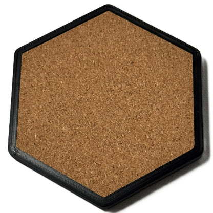 Personalisierter Untersetzer HEXAGON mit Flaschenöffner