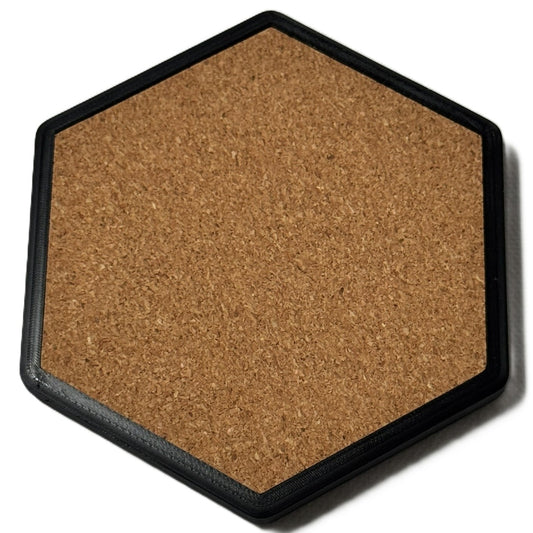 Glasuntersetzer HEXAGON mit Flaschenöffner