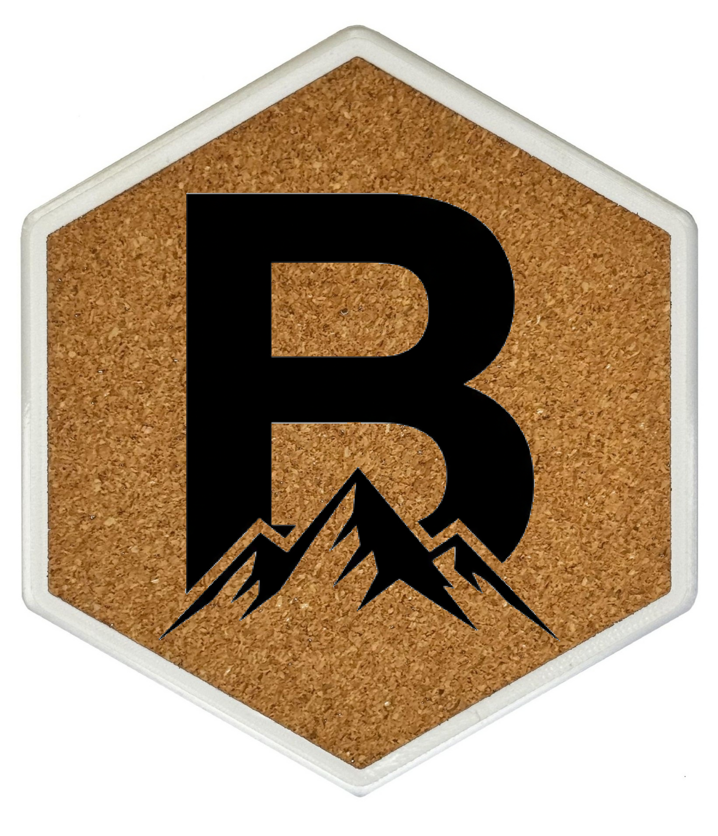 MOUNTAIN SPIRITS Untersetzer Hexagon (Slim) mit eigenen Inizialien