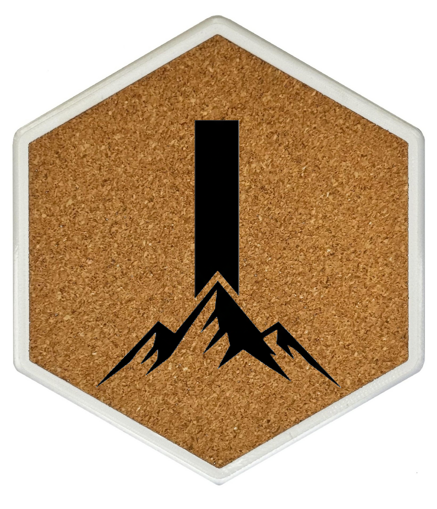 MOUNTAIN SPIRITS Untersetzer Hexagon (Slim) mit eigenen Inizialien