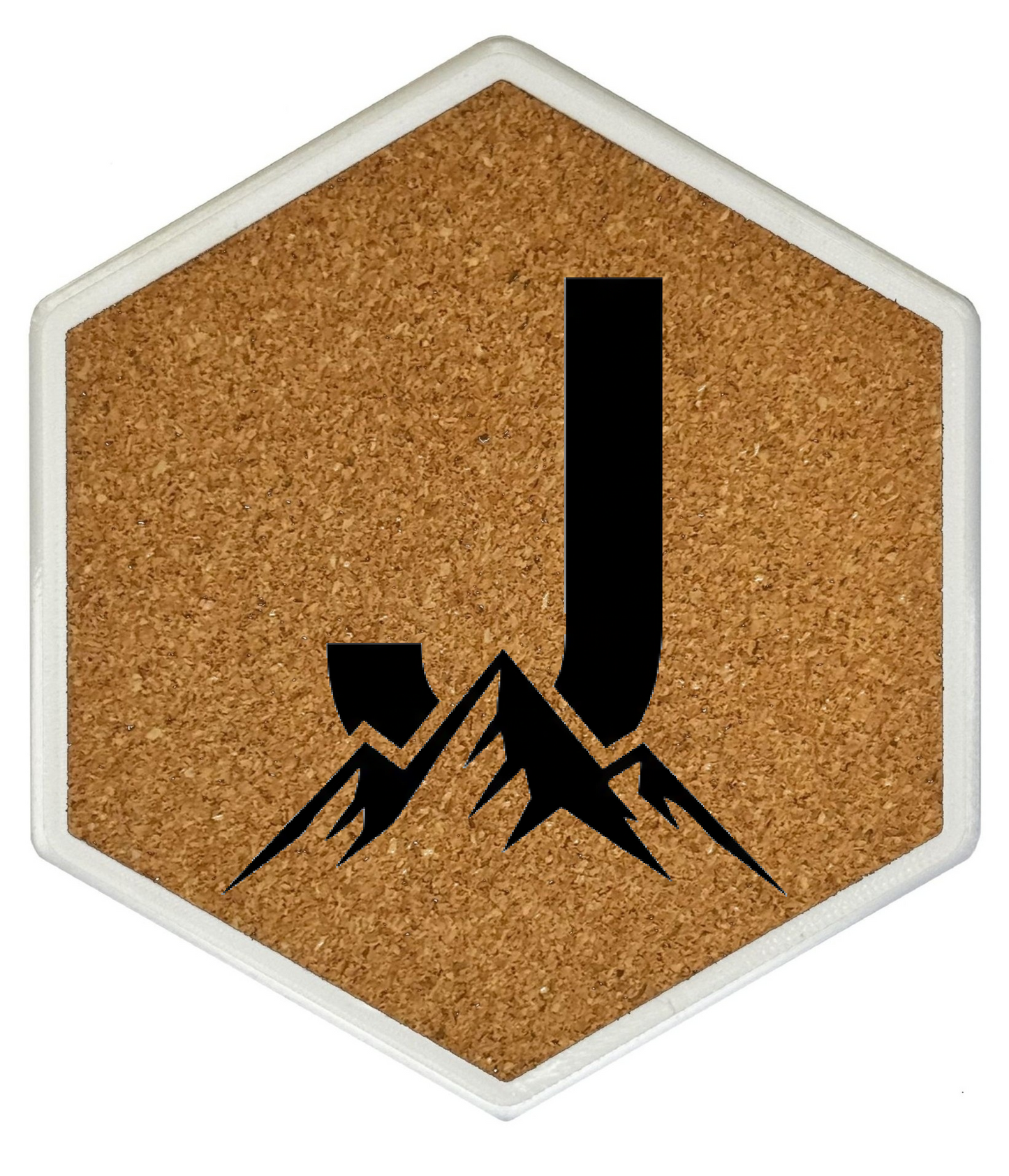 MOUNTAIN SPIRITS Untersetzer Hexagon (Slim) mit eigenen Inizialien