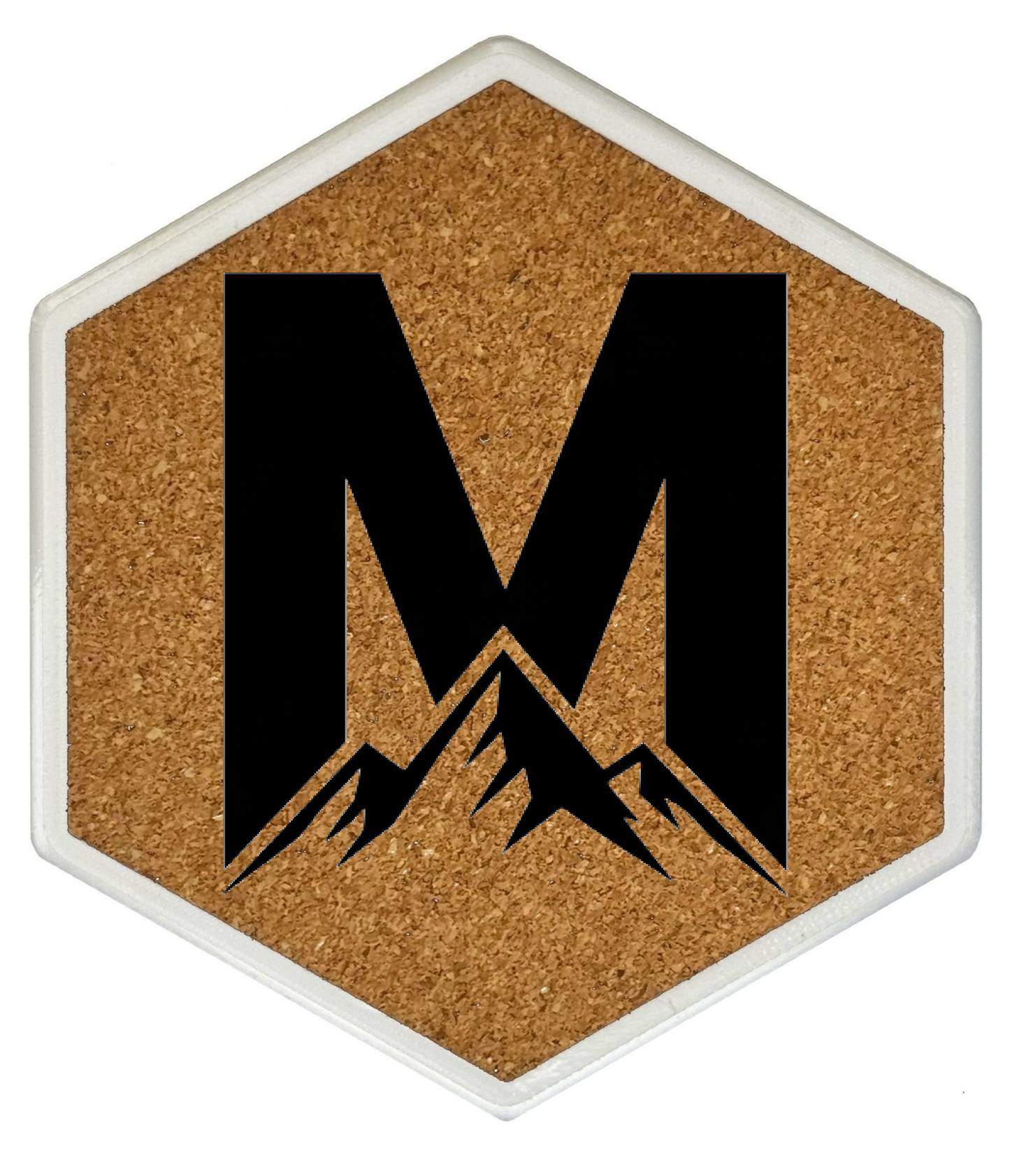 MOUNTAIN SPIRITS Untersetzer Hexagon (Slim) mit eigenen Inizialien