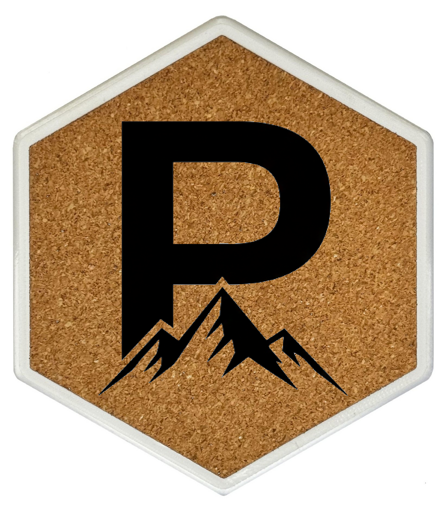 MOUNTAIN SPIRITS Untersetzer Hexagon (Slim) mit eigenen Inizialien
