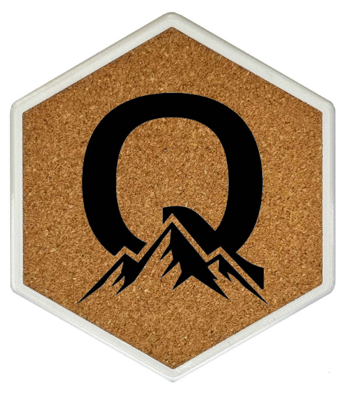 MOUNTAIN SPIRITS Untersetzer Hexagon (Slim) mit eigenen Inizialien