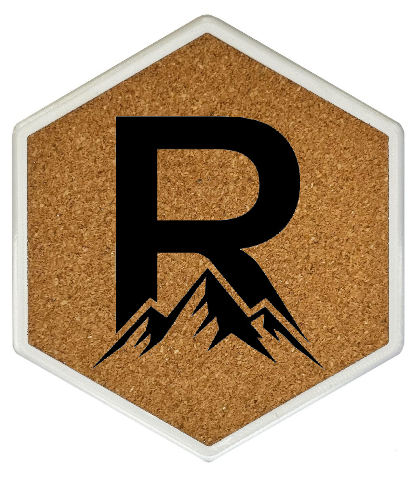 MOUNTAIN SPIRITS Untersetzer Hexagon (Slim) mit eigenen Inizialien