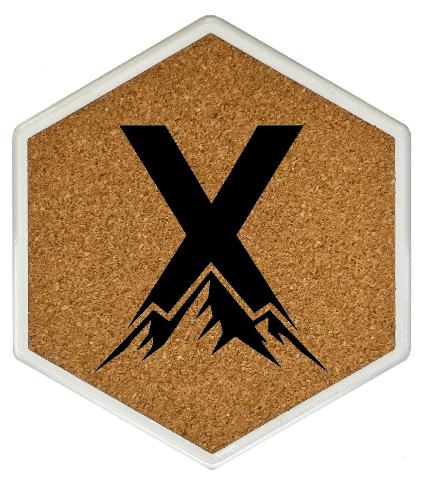 MOUNTAIN SPIRITS Untersetzer Hexagon (Slim) mit eigenen Inizialien