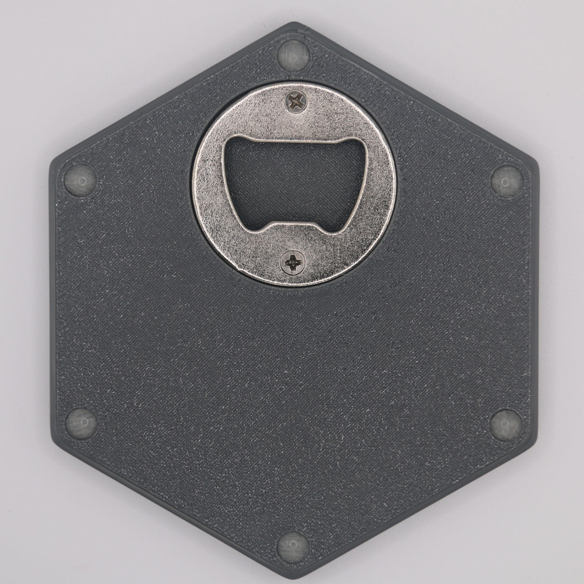 Premium Hexagon Untersetzer mit Flaschenöffner und Korkoberfläche