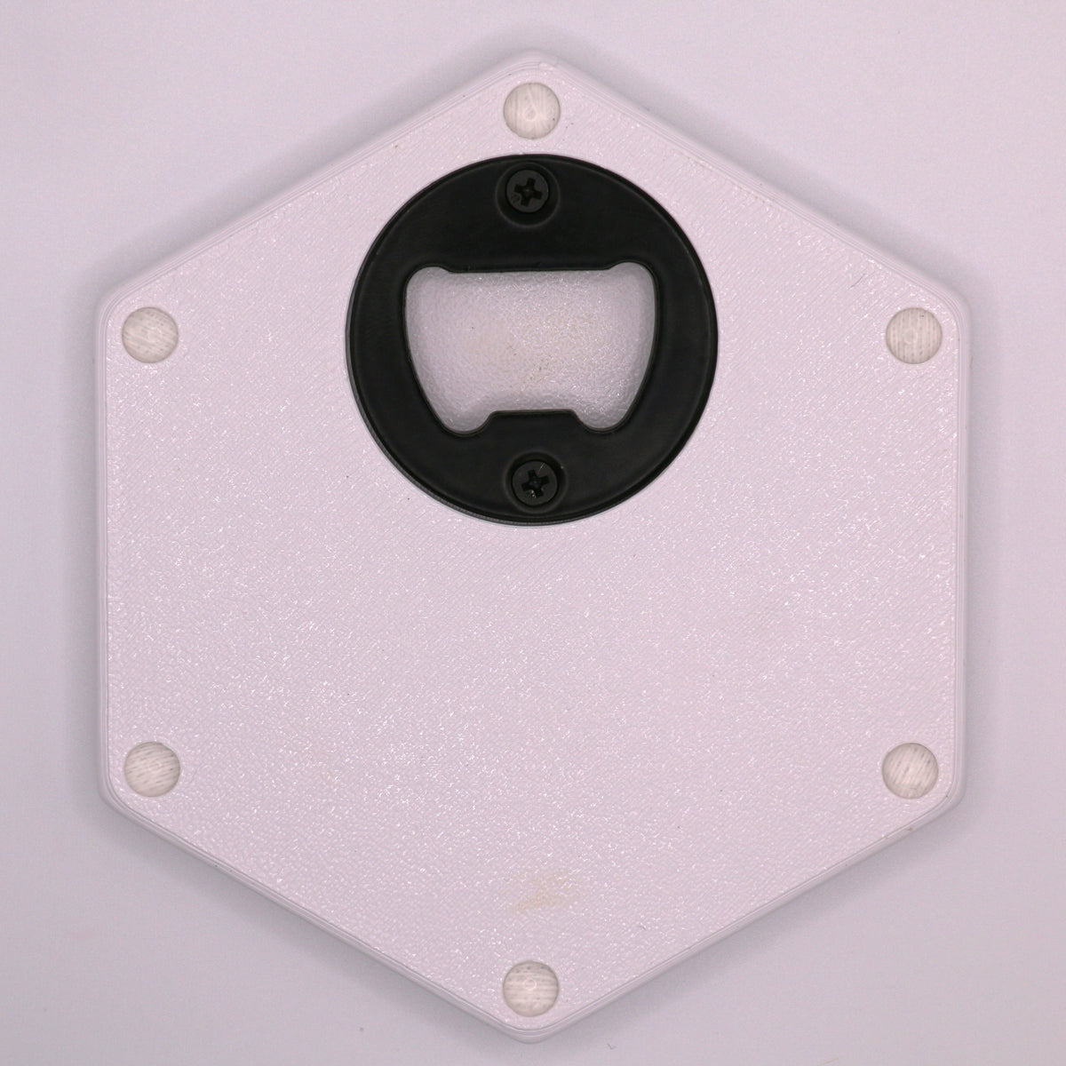 Premium Hexagon Untersetzer mit Flaschenöffner und Korkoberfläche