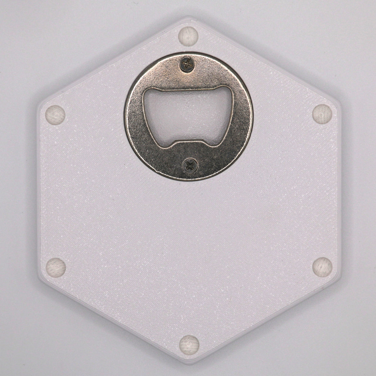 Premium Hexagon Untersetzer mit Flaschenöffner und Korkoberfläche