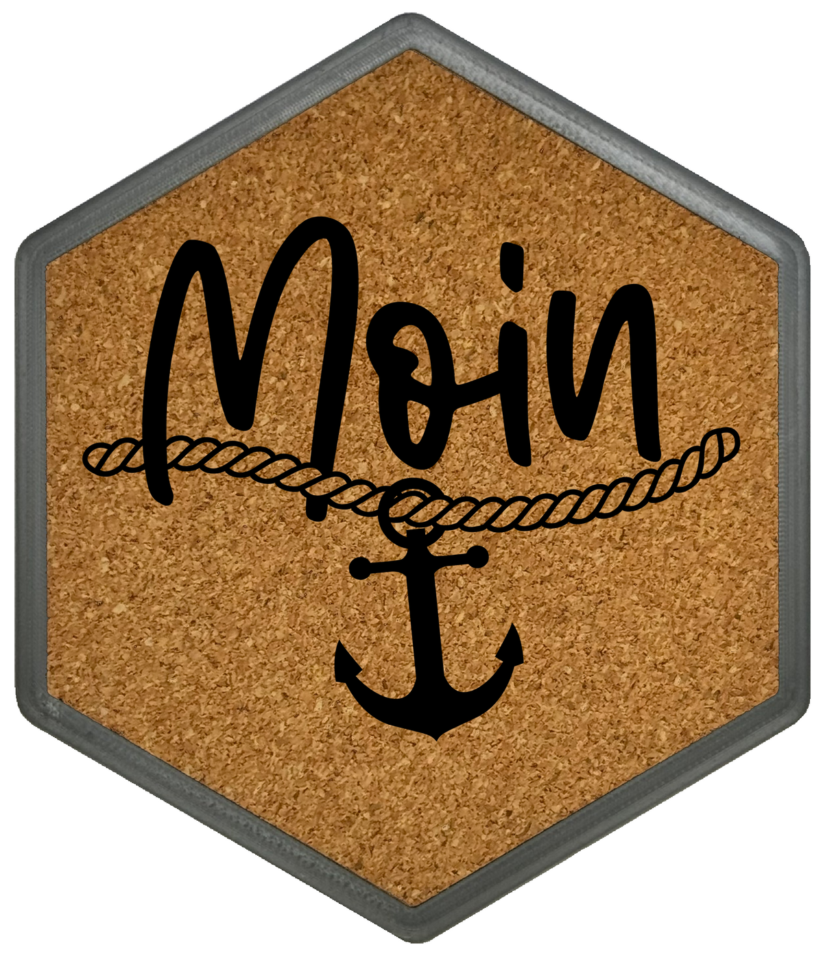 Premium Kork Getränkeuntersetzer mit Flaschenöffner im maritimen Design