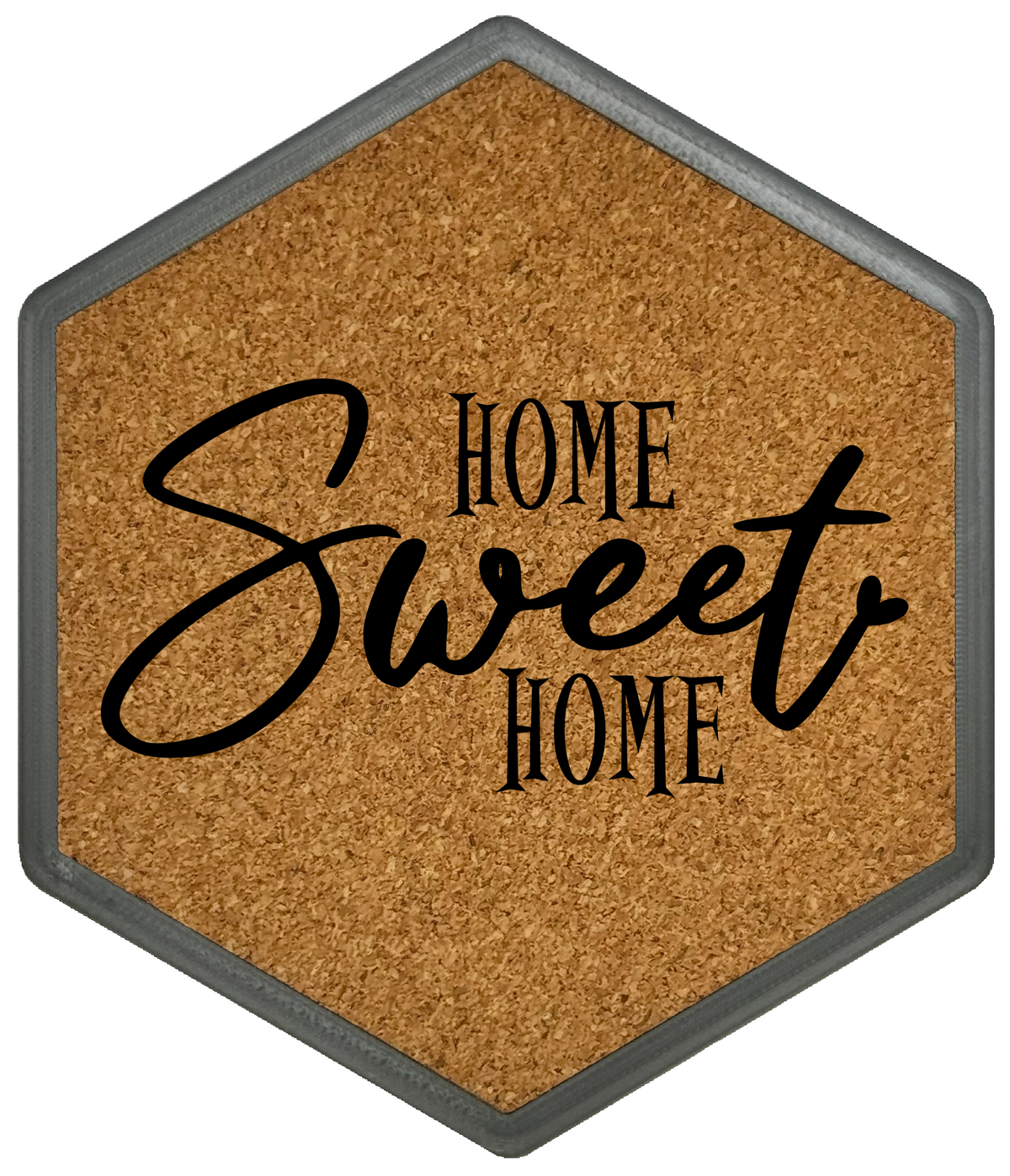 Kork Untersetzer mit Flaschenöffner und schönem Spruch Home Sweet Home