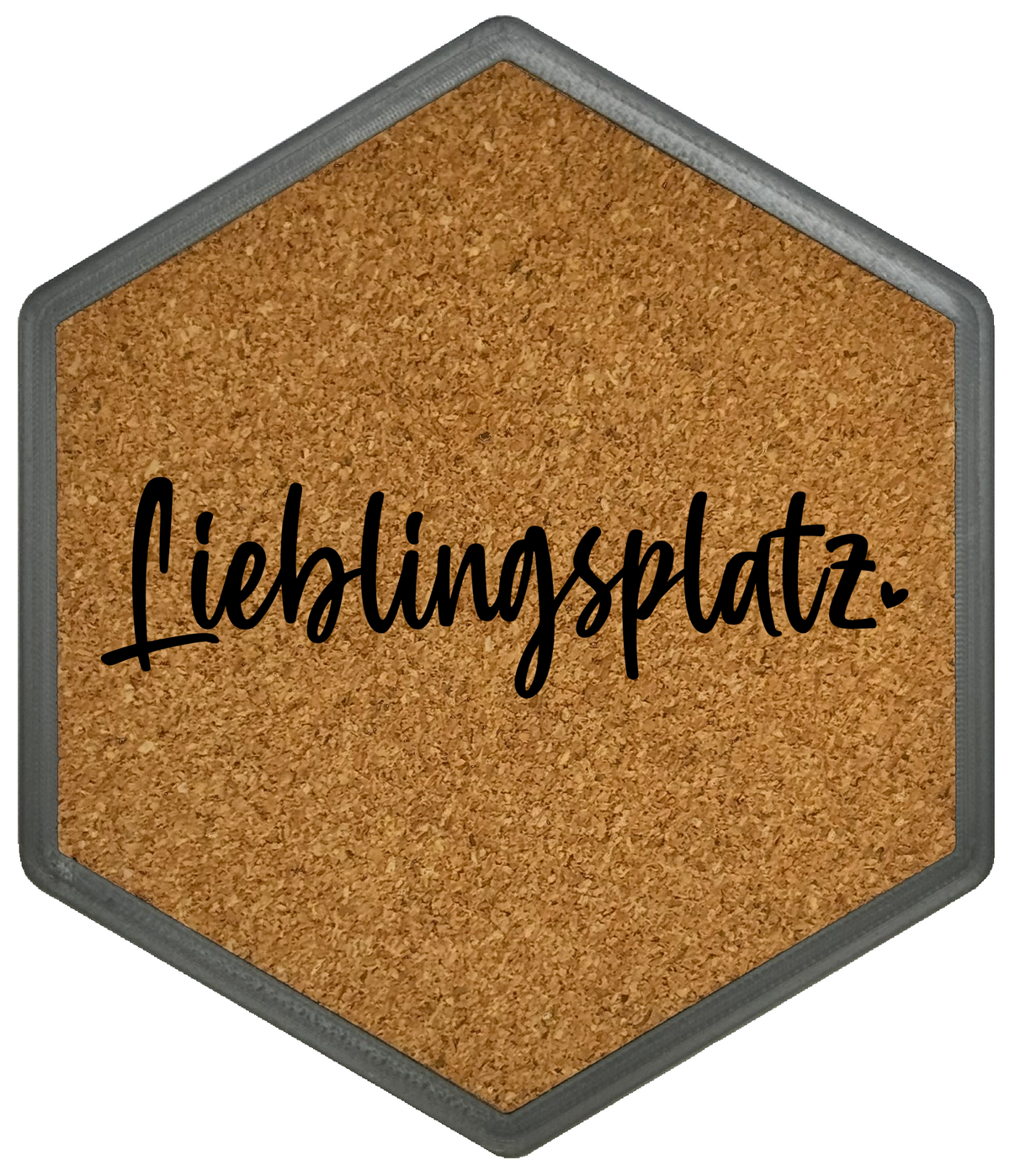 Kork Untersetzer mit Flaschenöffner und Motiv Lieblingsplatz