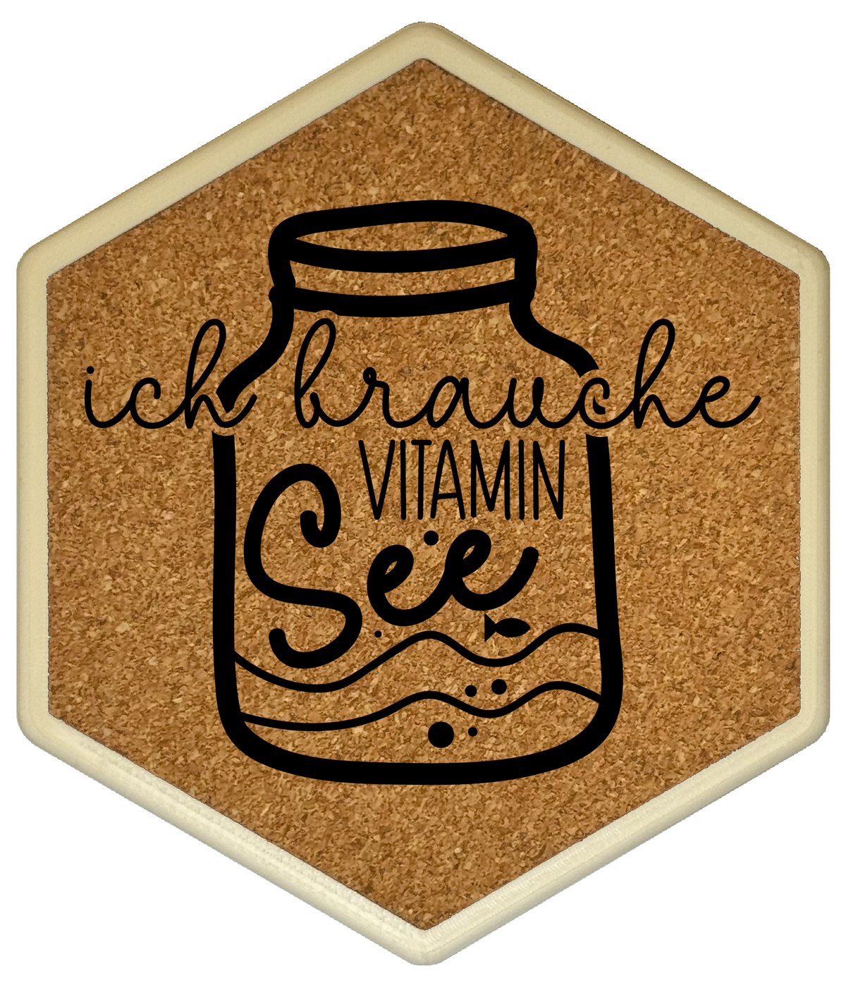 Hochwertiger Kork Getränkeuntersetzer für Bierflaschen und Gläser