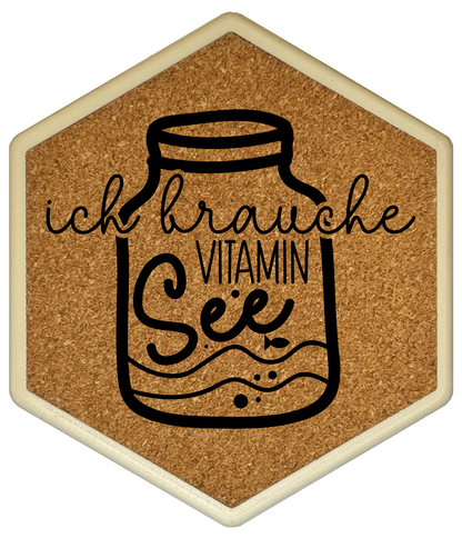 Hochwertiger Kork Getränkeuntersetzer für Bierflaschen und Gläser