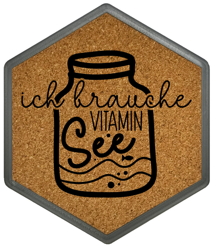 Hochwertiger Kork Getränkeuntersetzer für Bierflaschen und Gläser