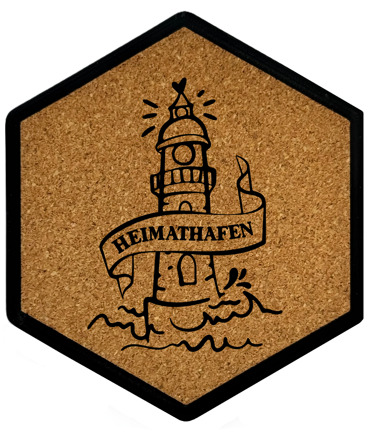 Hochwertiger Kork Getränkeuntersetzer für Bierflaschen und Gläser in maritimen Design