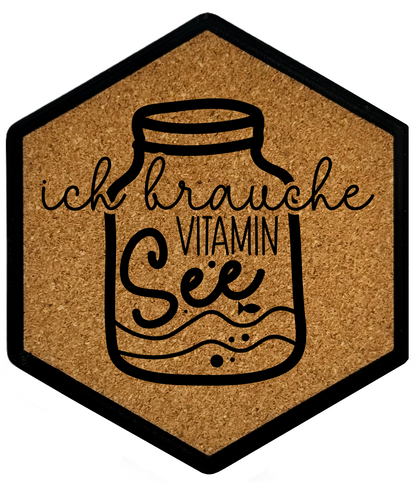 Hochwertiger Kork Getränkeuntersetzer für Bierflaschen und Gläser