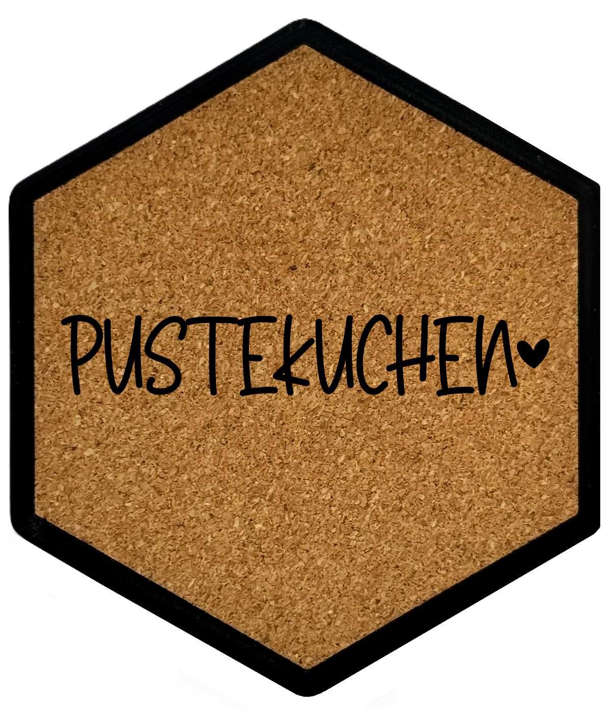 Kork Untersetzer mit Flaschenöffner und Motiv Pustekuchen