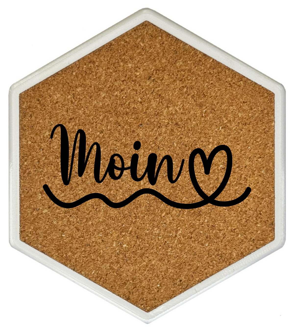 Kork Untersetzer mit Flaschenöffner und Meer Motiv