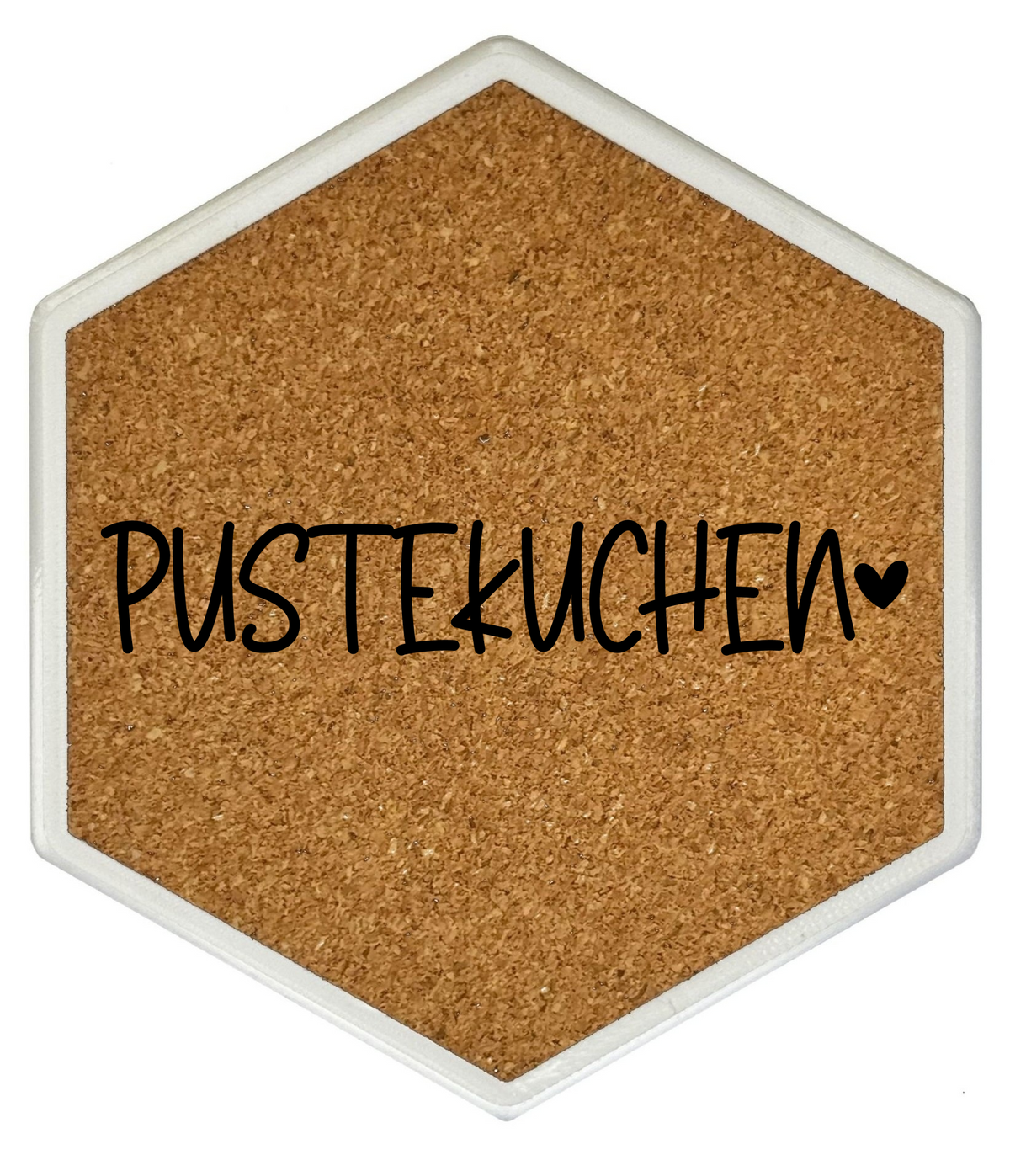 Kork Untersetzer mit Flaschenöffner und Motiv Pustekuchen
